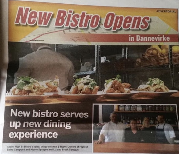 Opinii despre High St Bistro în Dannevirke - Hospitality and gastronomy