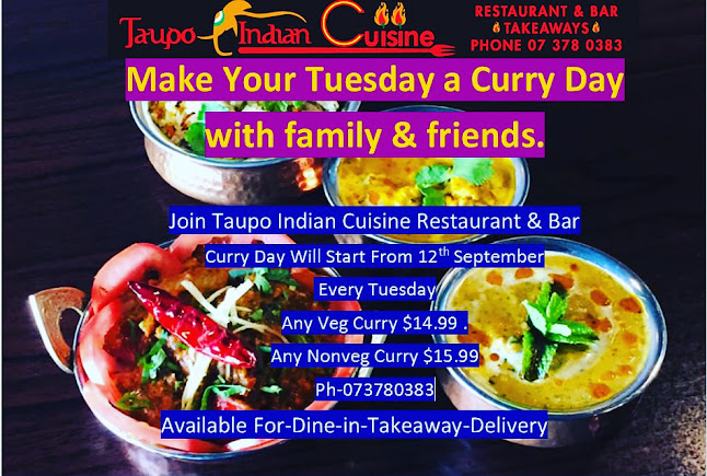 Opinii despre Taupo Indian Cuisine Restaurant&Bar în Taupō - Hospitality and gastronomy