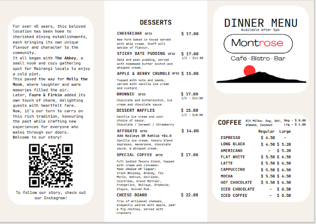 Opinii despre Montrose Cafe, Bistro and Bar în Auckland - Hospitality and gastronomy