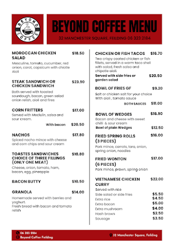 Opinii despre Beyond Coffee în Feilding - Hospitality and gastronomy