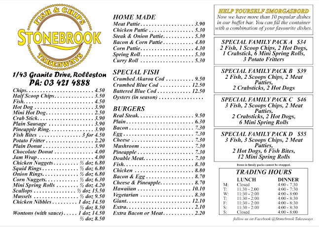 Stonebrook Takeaways - Hospitality and gastronomy