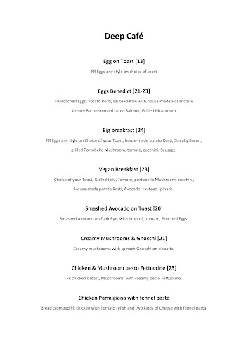 Opinii despre Deep Cafe în Auckland - Hospitality and gastronomy