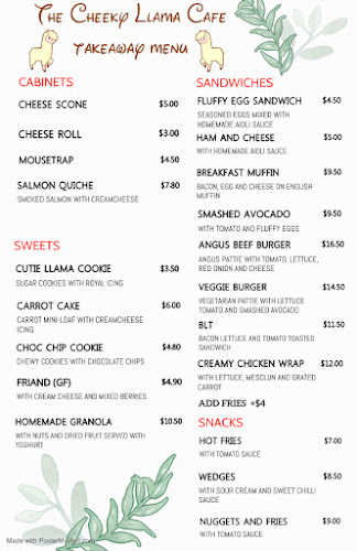 The Cheeky Llama Cafe - Invercargill