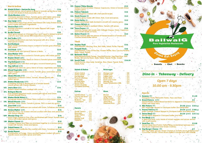 Opinii despre BailwalG pure vegetarian restaurant în Rotorua - Hospitality and gastronomy