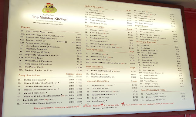 Opinii despre CURRY GURU 356 TAY STREET (old curry guru)" The malabar kitchen" în Invercargill - Hospitality and gastronomy