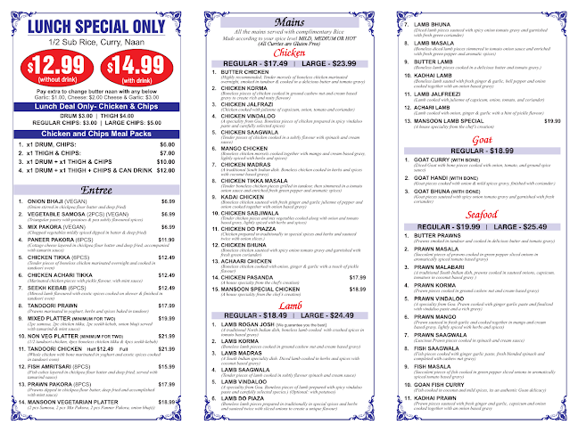 Opinii despre The Mansoon Limited în Kawerau - Hospitality and gastronomy