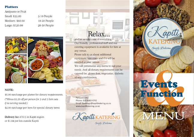 Opinii despre Kapiti Katering în Paraparaumu - Hospitality and gastronomy