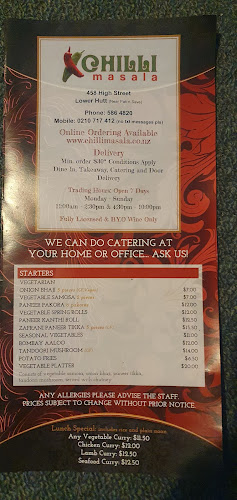 Opinii despre Chilli Masala în Lower Hutt - Hospitality and gastronomy