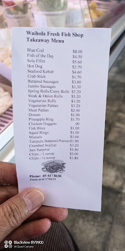 Waihola Fish and Chips - Hospitality and gastronomy
