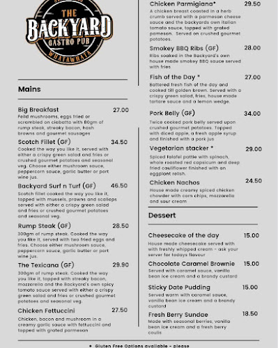 The Backyard Gastropub - Hospitality and gastronomy