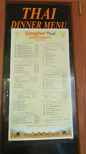 Singho Thai Restaurant - Hospitality and gastronomy