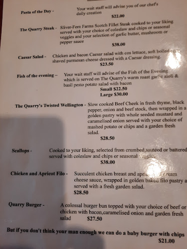 Reviews of The Quarry Restaurant in Westport - Hospitality and gastronomy