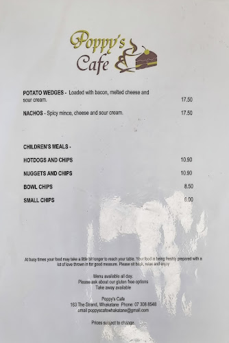 Reviews of Poppys Cafe in Whakatāne - Hospitality and gastronomy