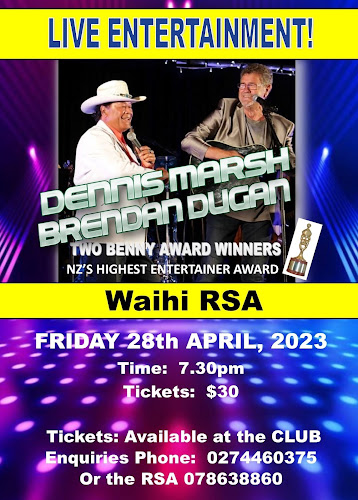 Waihi Memorial RSA (Inc) IN WAIHI TOWN Open Times