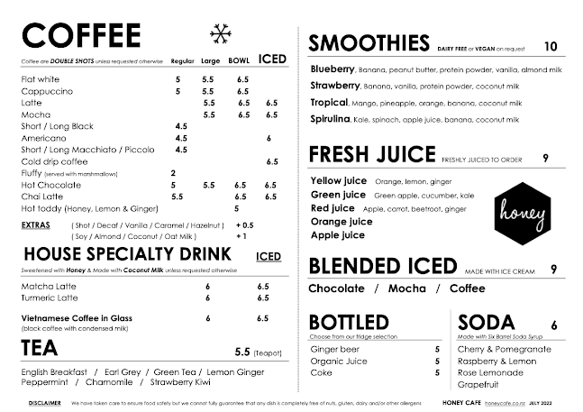 Opinii despre Honey Cafe Takapuna în Auckland - Hospitality and gastronomy