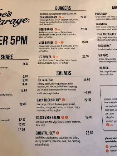 Joe's Garage Wigram - Hospitality and gastronomy