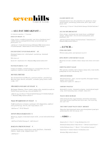 Opinii despre Seven Hills Cafe, Restaurant and Bar în Auckland - Hospitality and gastronomy