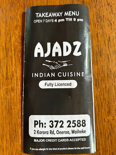 Opinii despre Ajadz Indian Cuisine Waiheke Island în Auckland - Hospitality and gastronomy