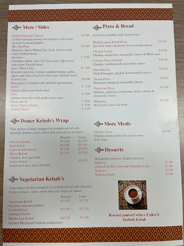 Zara's Turkish Cafè - Upper Hutt