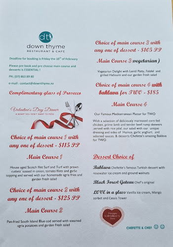 Down Thyme Restaurant & Cafe - Waihi