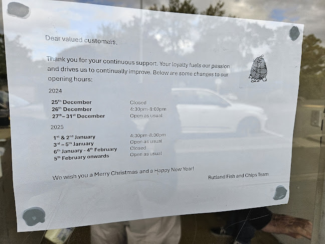 Comentarii opinii despre Rutland Fish n' Chips