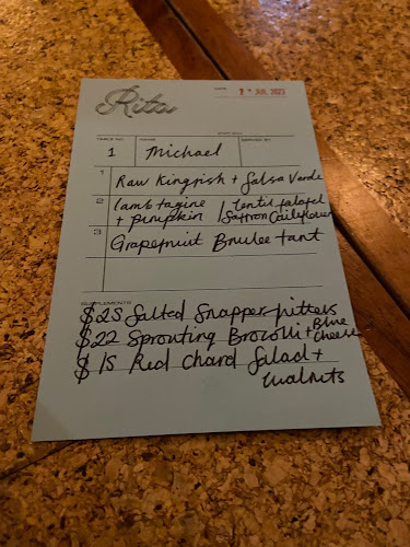 Opinii despre Rita în Wellington - Hospitality and gastronomy