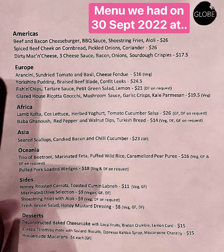 Globe Restaurant Napier