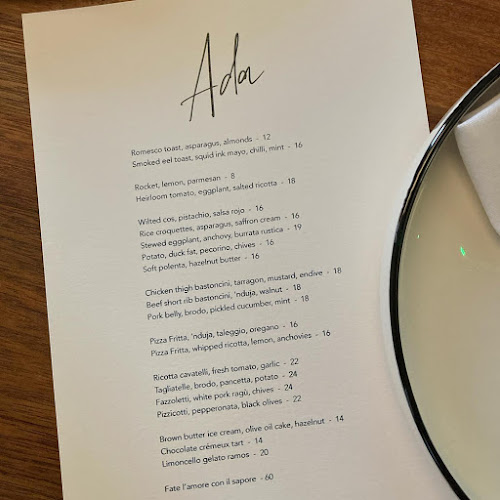 Ada Restaurant - Hospitality and gastronomy