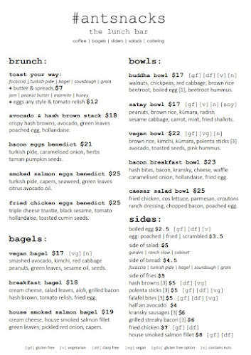 #antsnacks the lunch bar