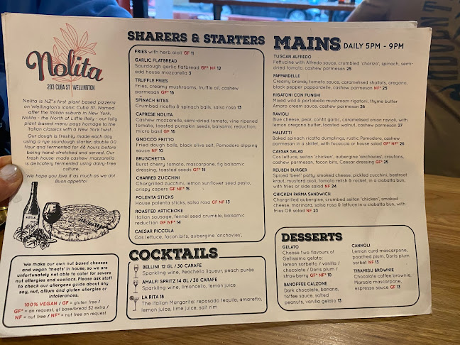 Opinii despre Nolita în Wellington - Hospitality and gastronomy