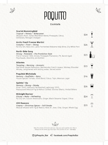 Reviews of Poquito Bar Wellington in Wellington - Hospitality and gastronomy