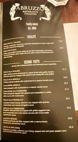 Reviews of Abruzzo Ristorante Italiano in Auckland - Hospitality and gastronomy