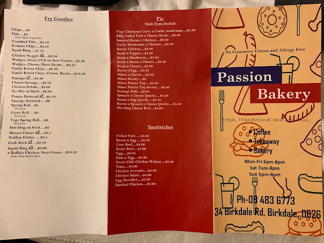 Opinii despre Passion Bakery în Auckland - Hospitality and gastronomy