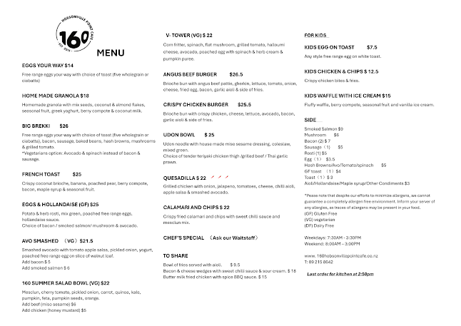 160 Hobsonville Point Cafe - Hospitality and gastronomy