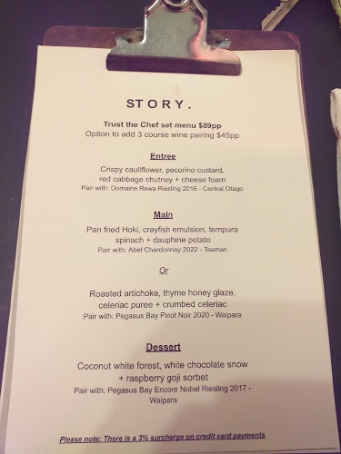 Opinii despre Story în Christchurch - Hospitality and gastronomy