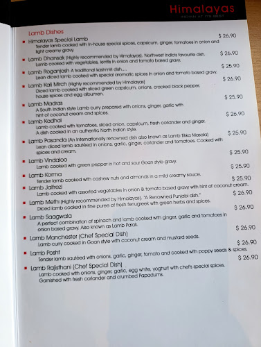 Himalayas Indian Restaurant City Centre Christchurch