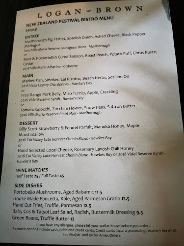 Reviews of Logan Brown Restaurant and Bar in Wellington - Hospitality and gastronomy