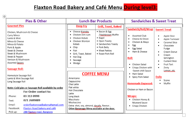 Flaxton Road Bakery and Cafe - Hospitality and gastronomy