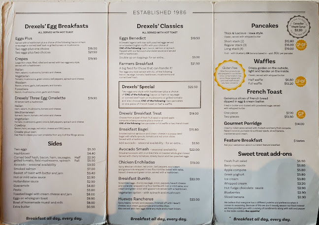 Drexel's Breakfast Restaurant - Hospitality and gastronomy