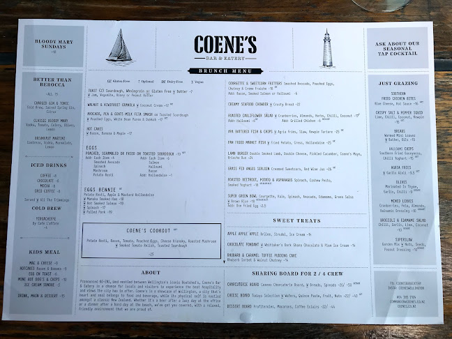 Coene's Bar & Eatery - Wellington