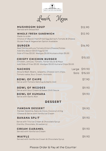 Reviews of Daily Latte & Tea Room in Christchurch - Hospitality and gastronomy