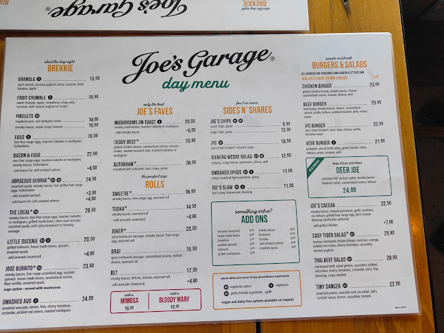 Opinii despre Joe's Garage în Christchurch - Hospitality and gastronomy