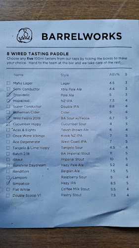 Opinii despre 8 Wired Brewing - Barrelworks în Matakana - Hospitality and gastronomy