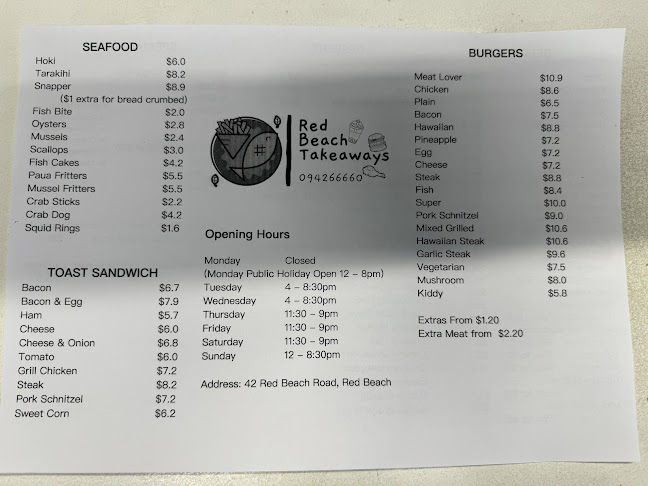 Red Beach Takeaways - Red Beach