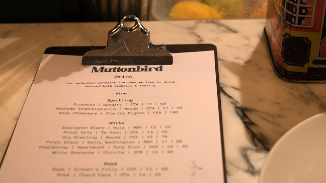 Muttonbird - Hospitality and gastronomy