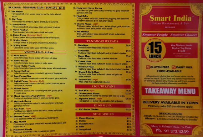 Comentarii opinii despre Smart India Restaurant ( Te puke )