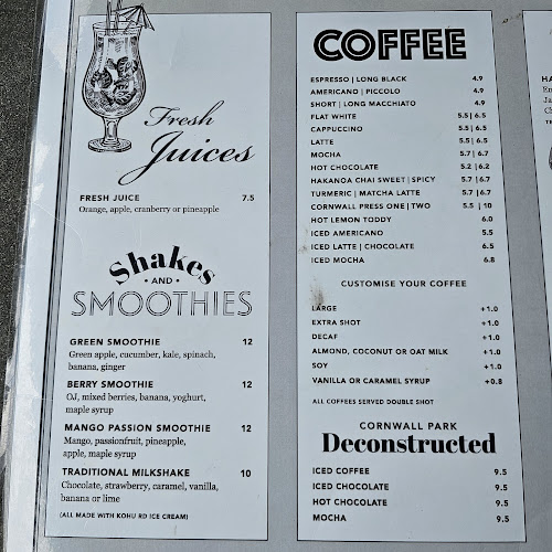 Comentarii opinii despre Cornwall Park Cafe