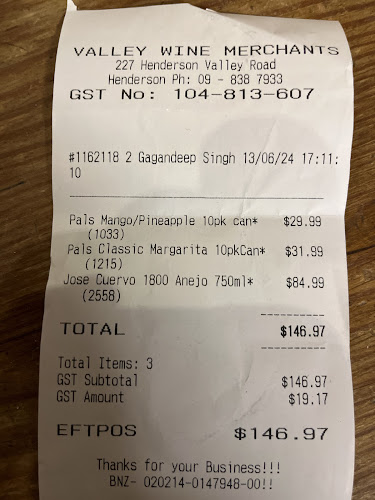 Comentarii opinii despre Valley Wine Merchants