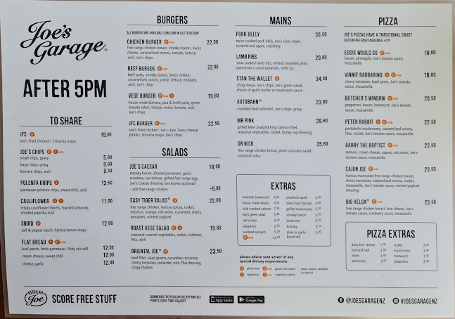 Joe's Garage Silverdale