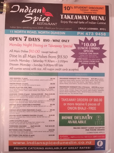 Opinii despre Indian Spice Restaurant & Bar în Dunedin - Hospitality and gastronomy